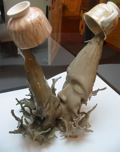 Yuanyang II, ceramic sculpture by Johnson Tsang, 2003